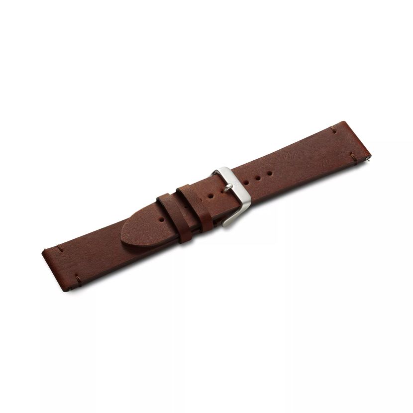 Brown leather strap with buckle-005946