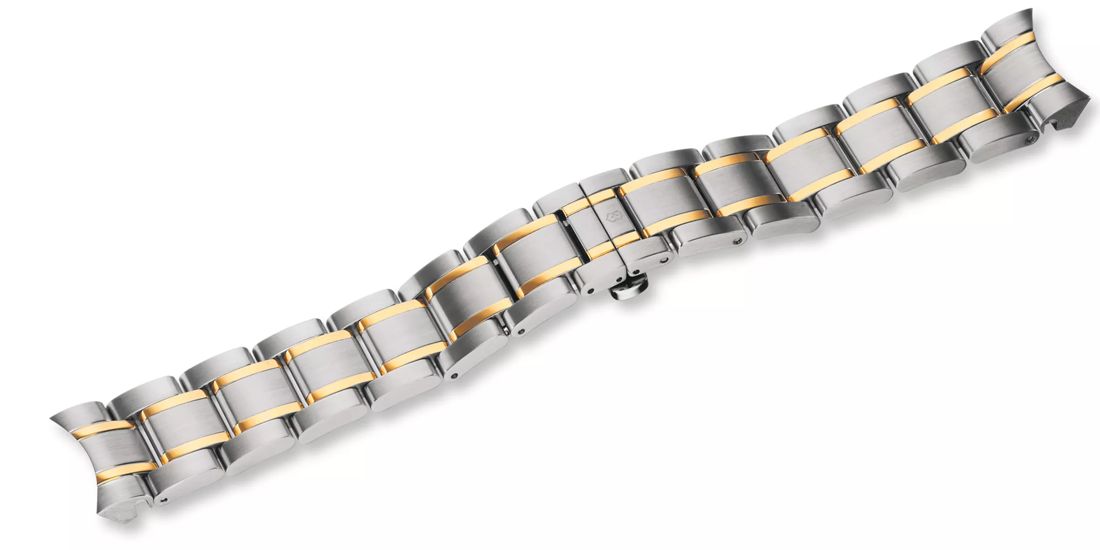 Alliance Chrono - Two-tone Stainless Steel Bracelet with clasp - 21 mm-003678