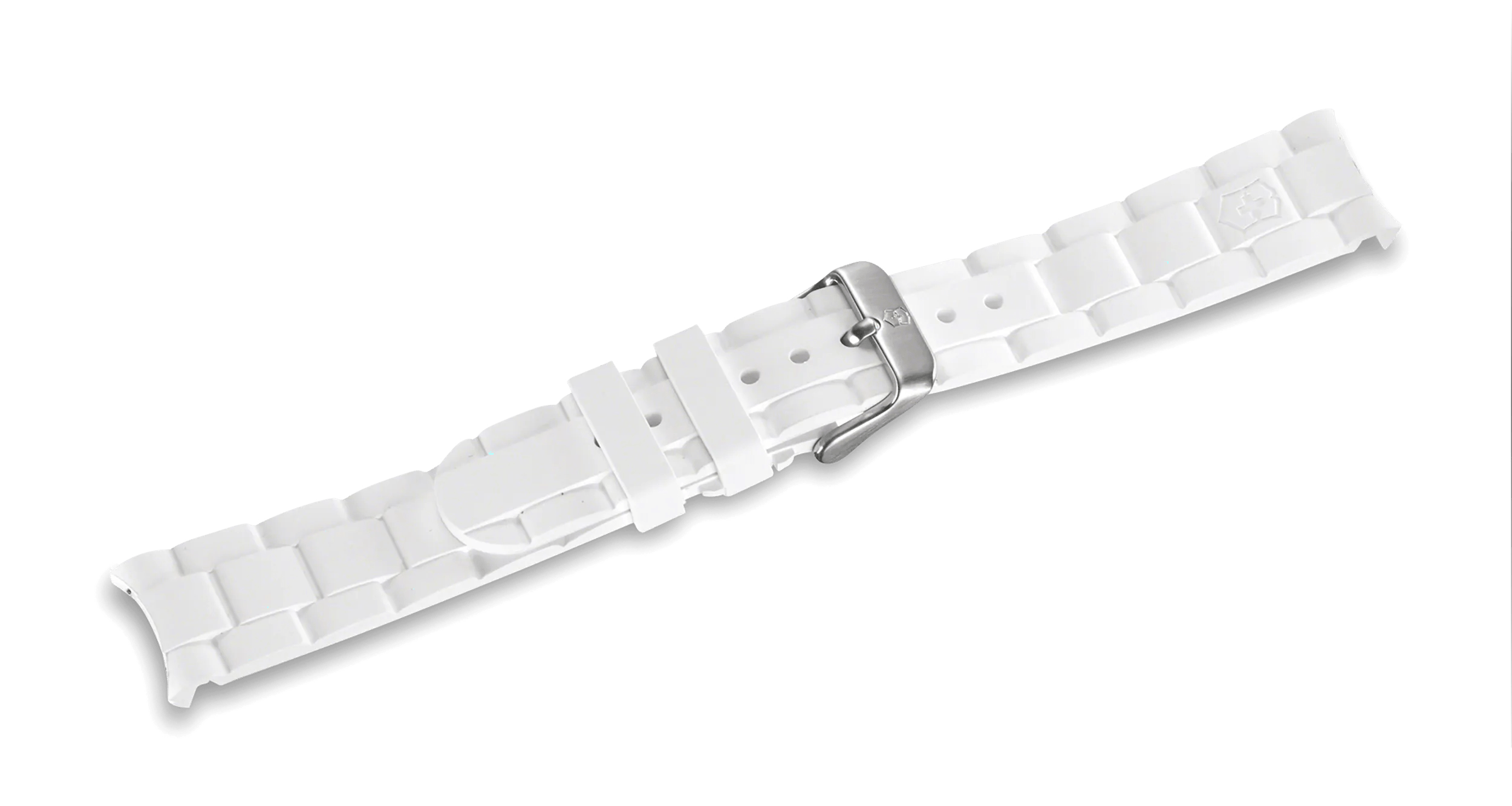 White rubber strap with buckle-004317