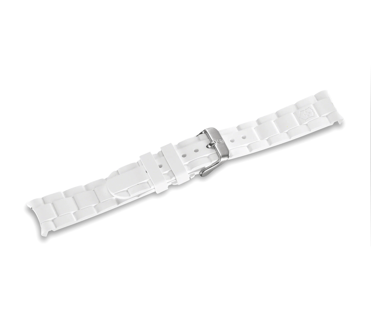 White rubber strap with buckle - null