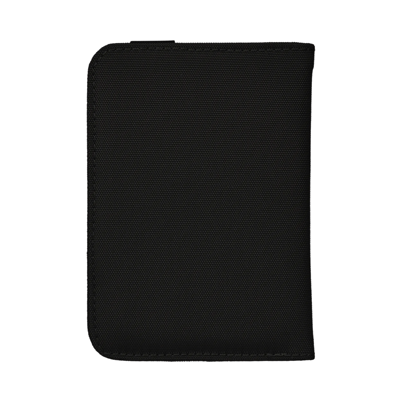 TECNOCENTER Estuche Porta Pasaporte Funda Protectora Rfid Negro