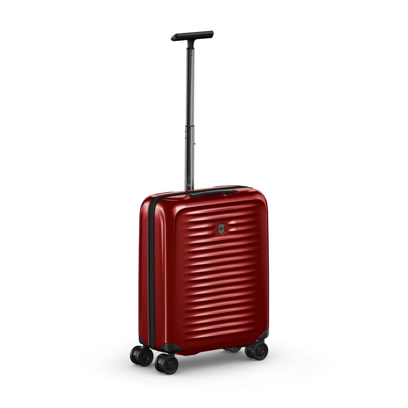 Red carry cheap on suitcase