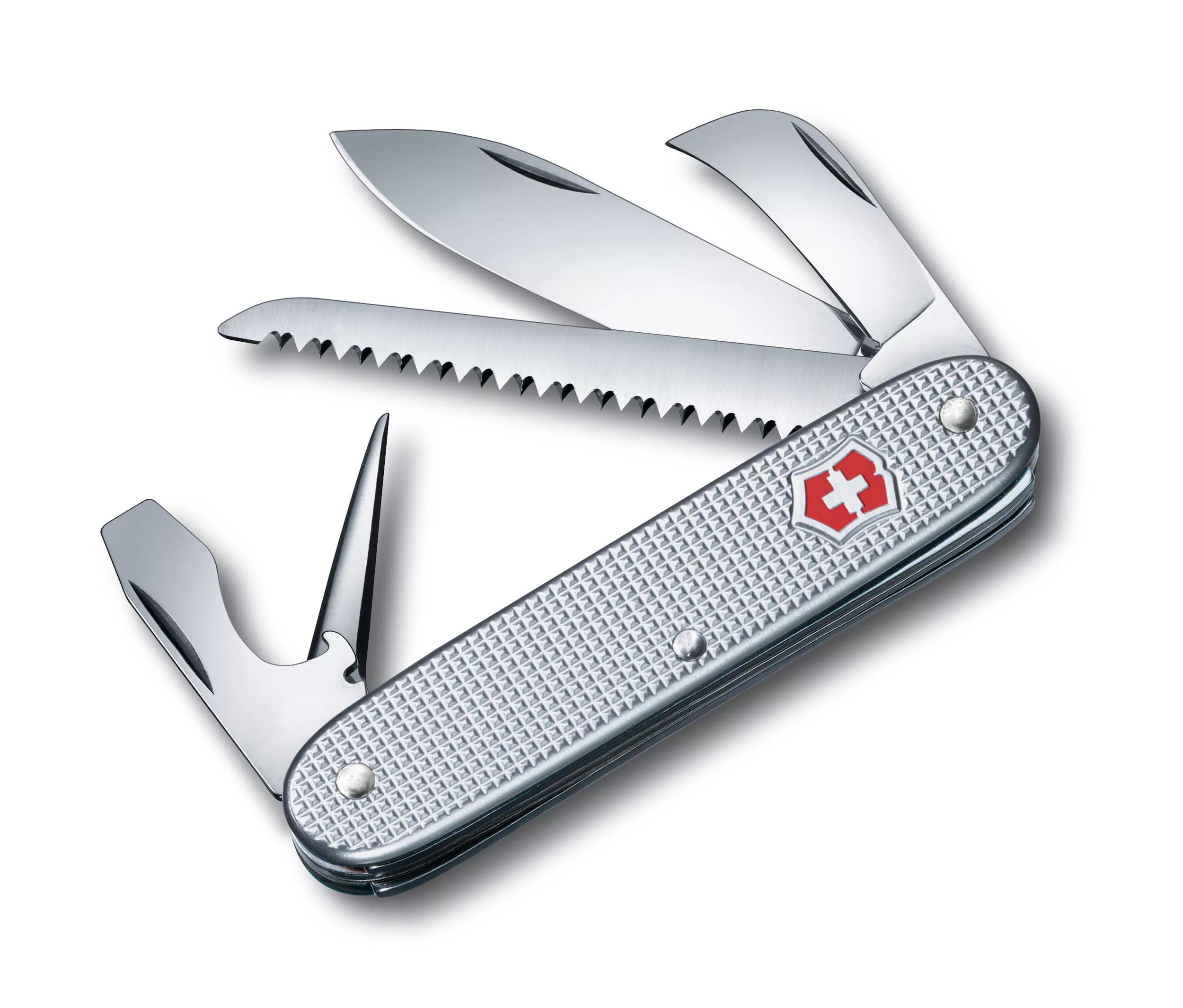 Victorinox Swiss Army 1 Folding Knife Silver Alox - Smoky Mountain Knife  Works