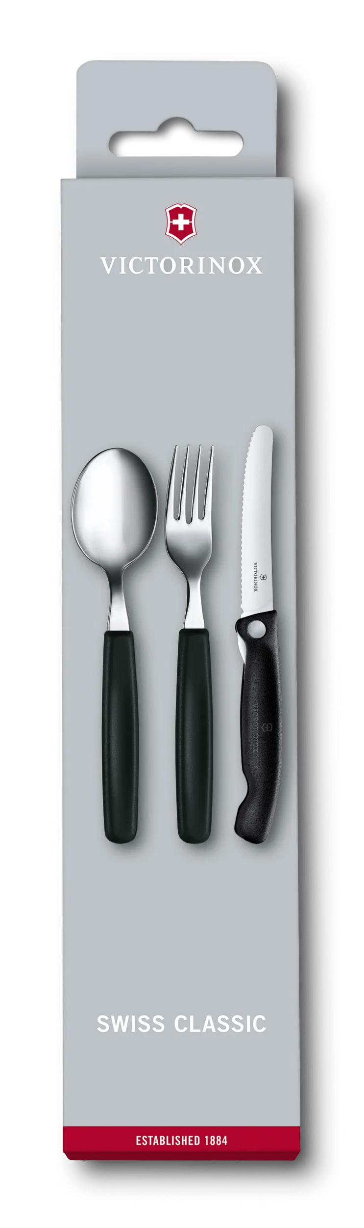 Set Swiss Classic con coltello per verdure, forchetta e cucchiaio - 6.7192.F3