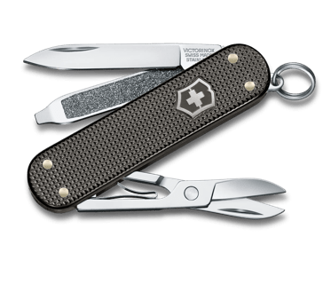 Victorinox Swiss Army 7 Silver Alox Swiss Army Knife For Sale