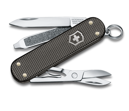 16-Function Pocket Knife - Swiss Army Style - Black - Search