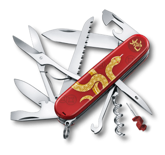 Victorinox Huntsman Year of the Dragon 2024 in red 1.3714.E13