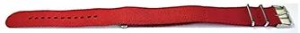 I.N.O.X. Large - Red Nylon-Nato Strap with buckle - 21 mm