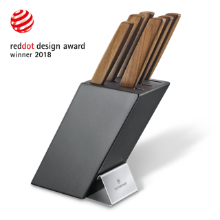 Victorinox fibrox pro 12 piece discount walnut swivel knife block set