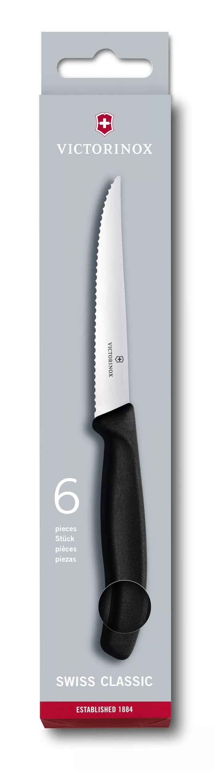 Juego de cuchillos para bistec Swiss Classic, 6 piezas-6.7233.6