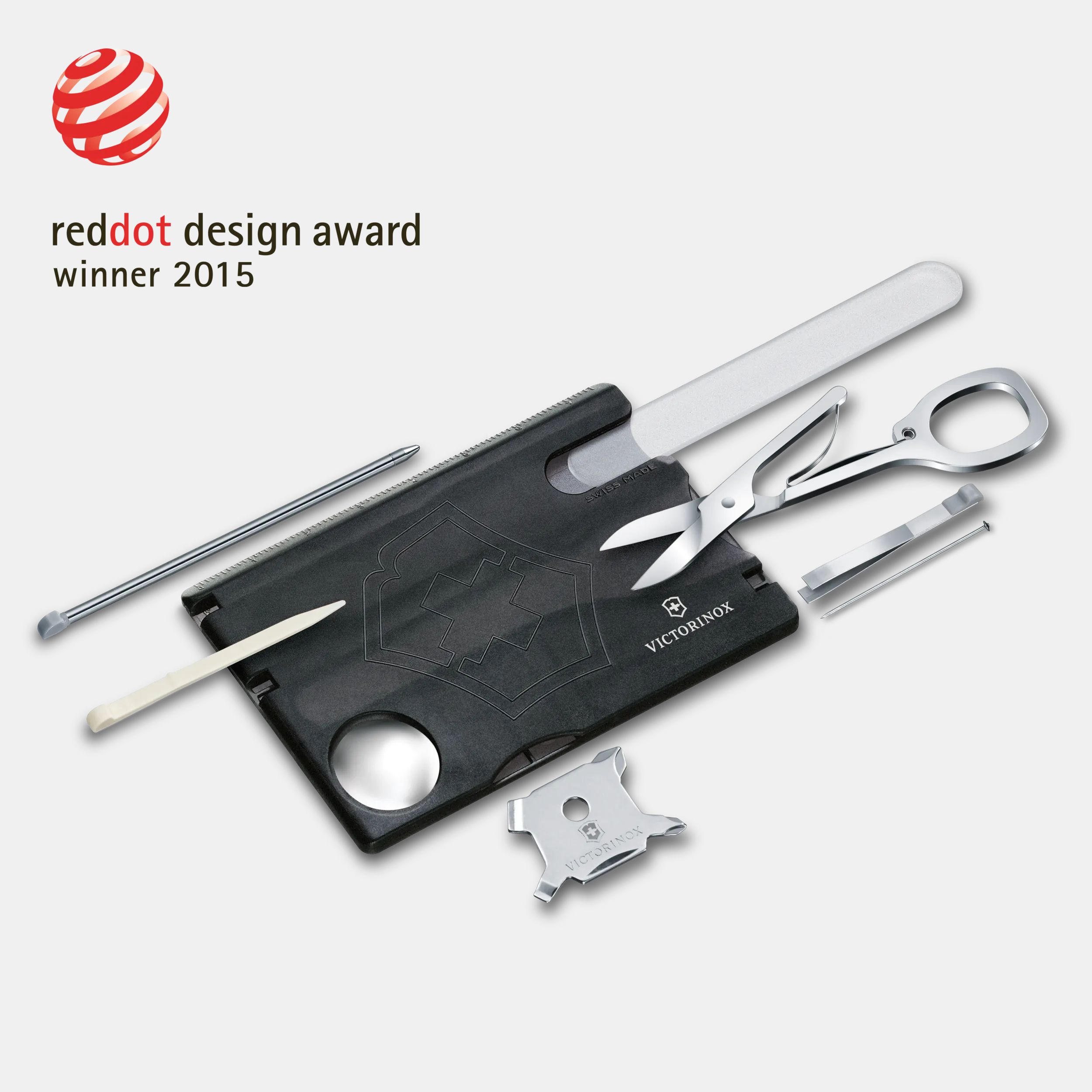 Victorinox Swiss Card Nailcare in black transparent 0.7240.T3