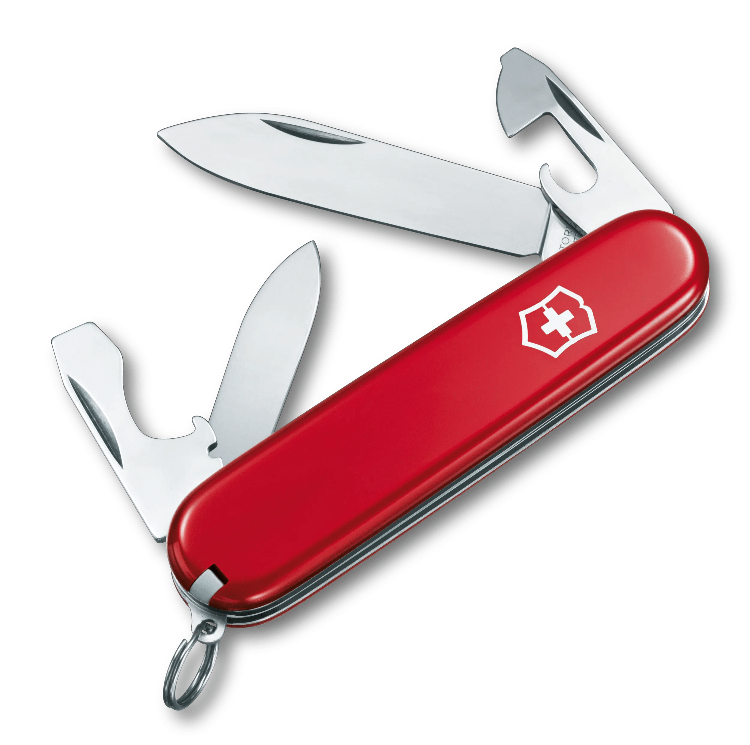 Coltellino svizzero medio Victorinox Recruit Red 0.2503.B1 con 10 funzioni  Include un apriscatole con un