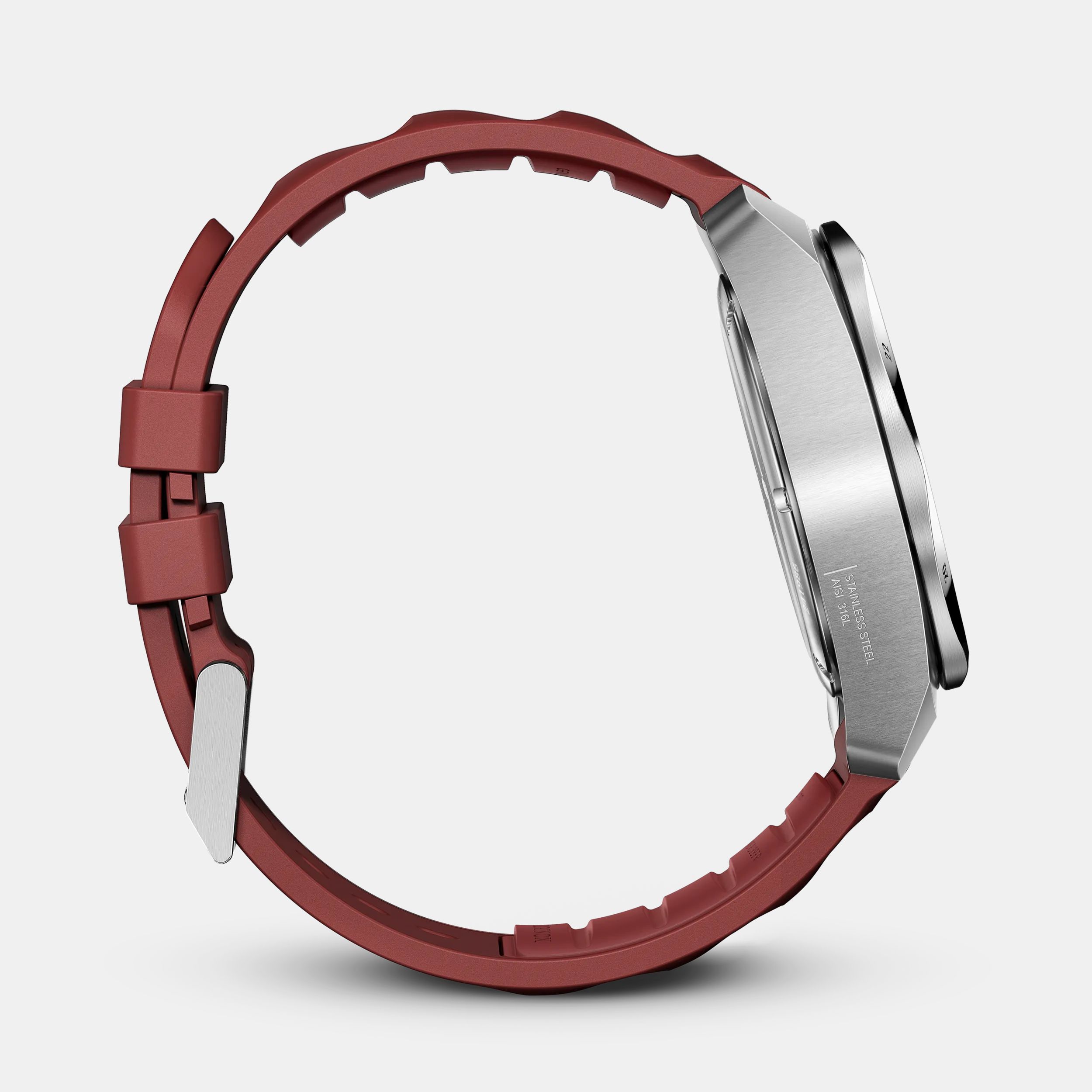 Red swiss army watch top