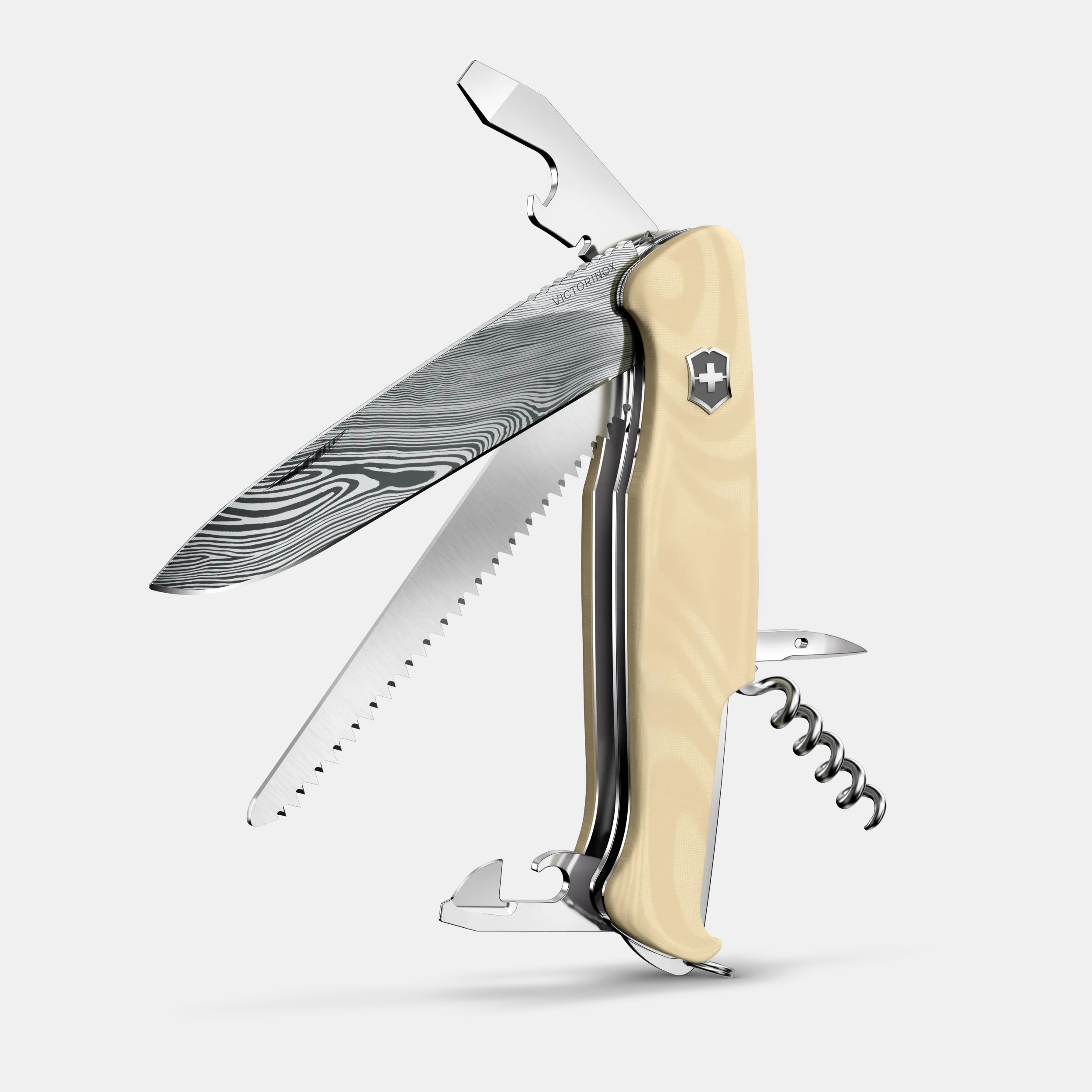 Victorinox Ranger 55 Mic Damast Limited Edition 2023 in beige 0.9561.J23