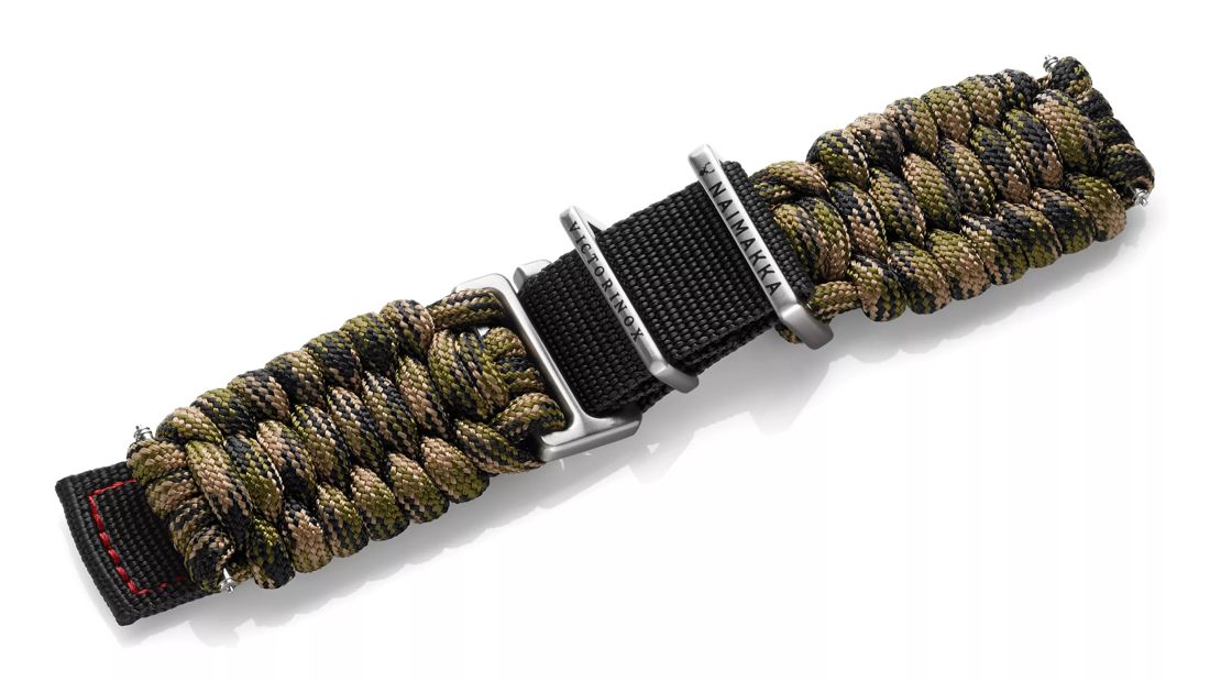 Green paracord strap with buckle