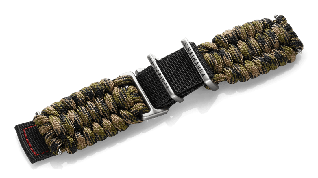 Green paracord strap with buckle