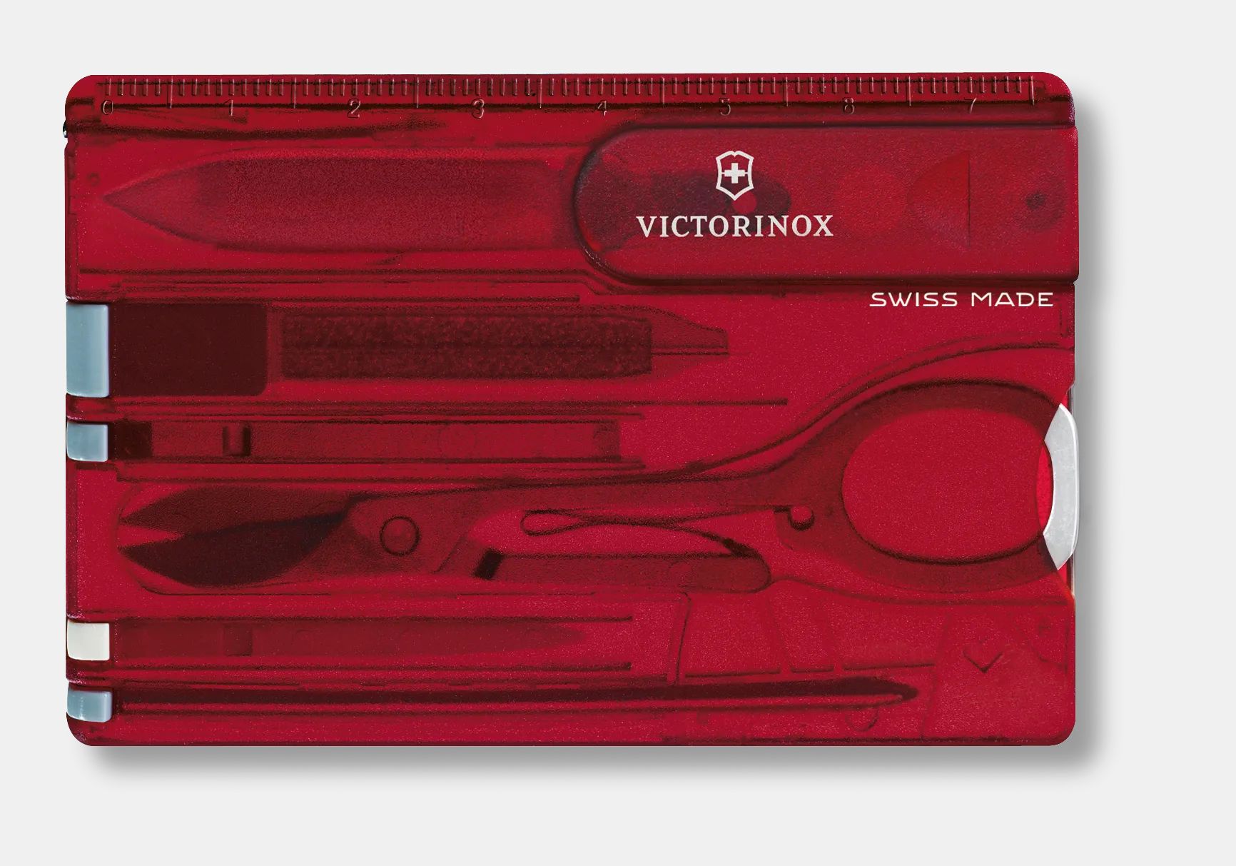 Victorinox Swiss Card Classic in red transparent 0.7100.T