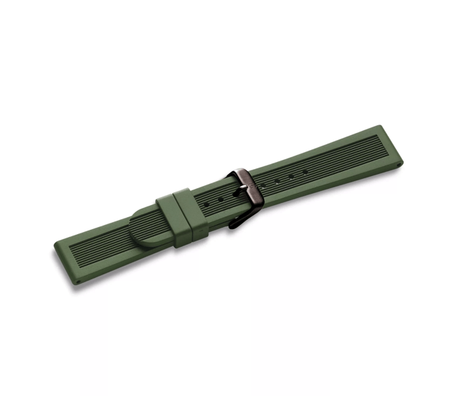 Divemaster - Green Rubber Strap with Buckle-004627