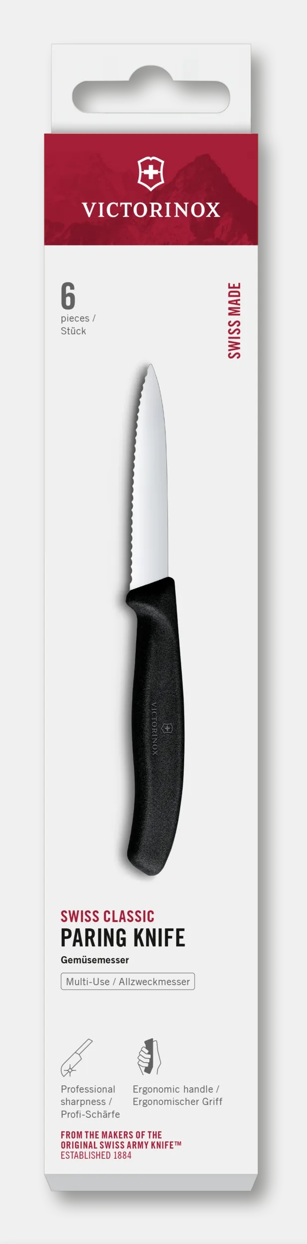 Swiss Classic Paring Knife, 6 pieces - 6.7633.6