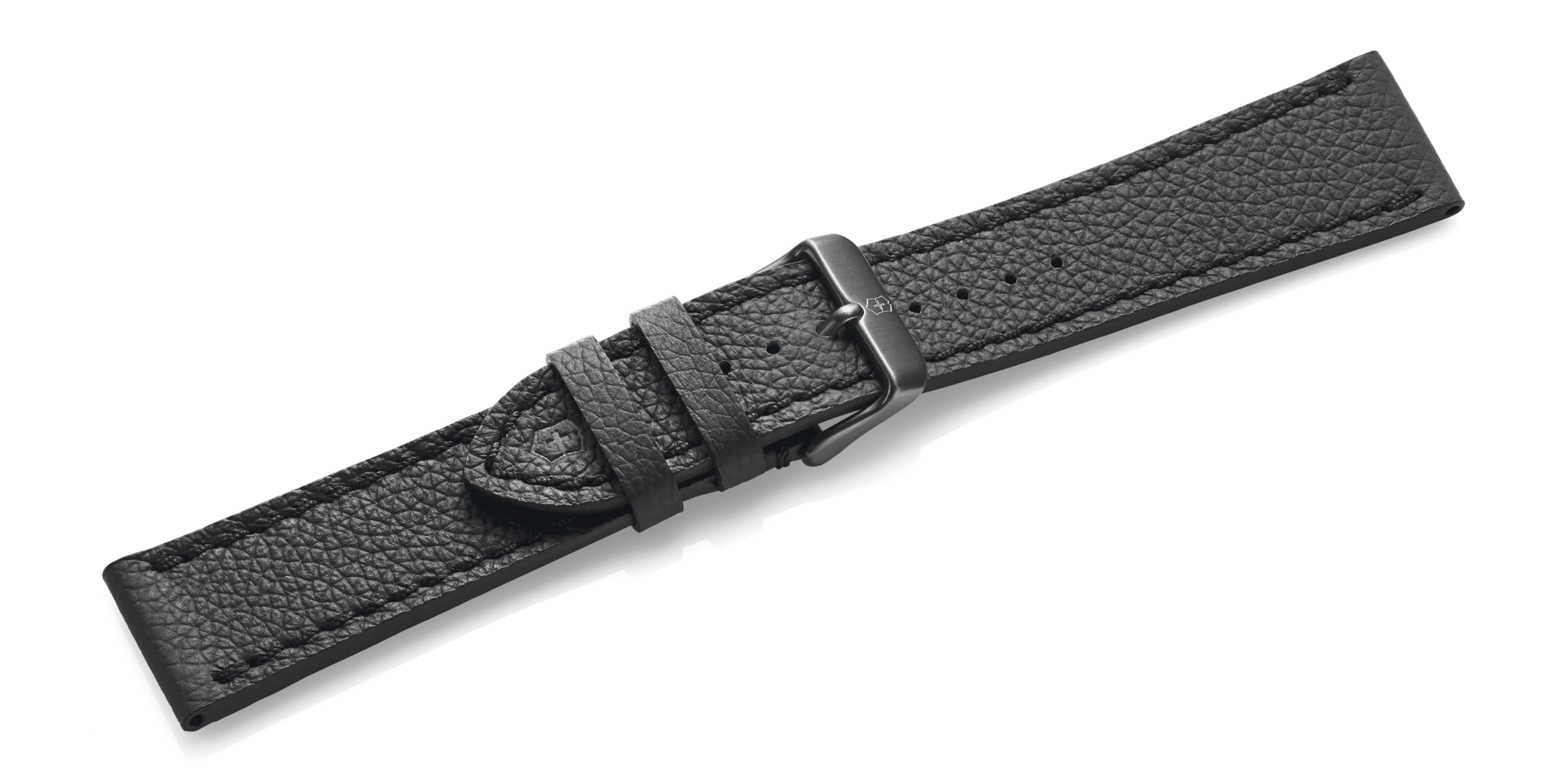 Black leather strap with buckle-005544