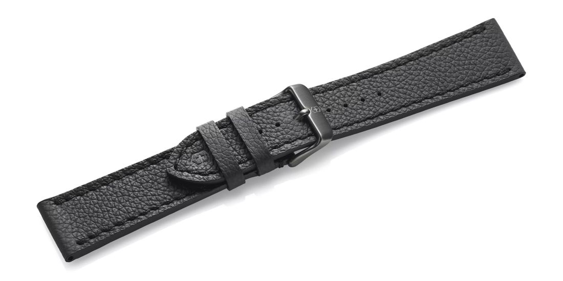 Black leather strap with buckle-005544