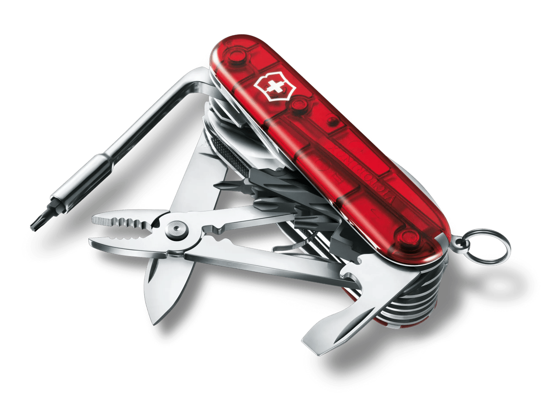 Victorinox Cyber Tool L in red transparent 1.7775.T