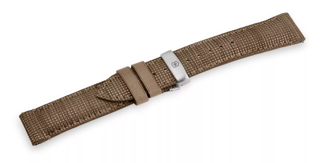 Brown leather strap with buckle-005811
