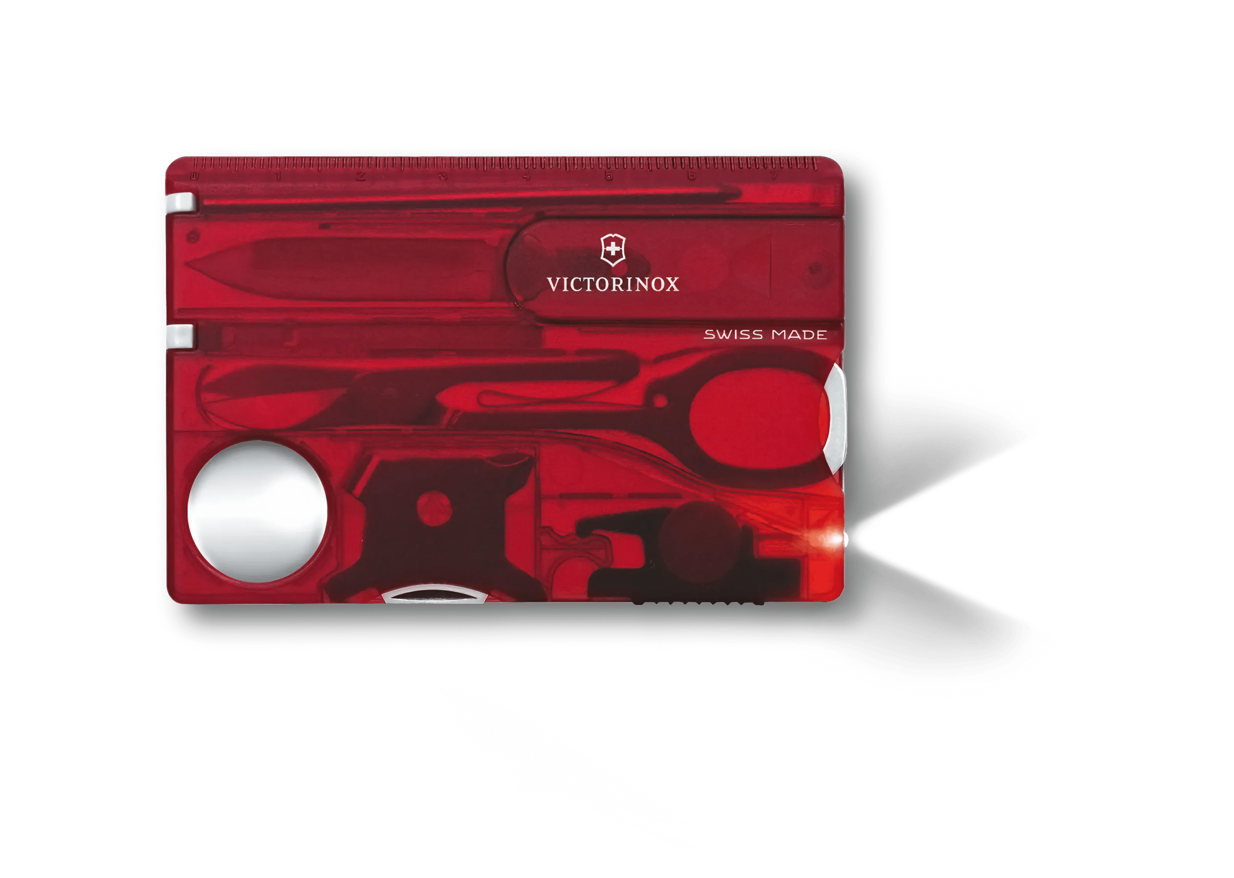 Victorinox Swiss Card Lite in red transparent 0.7300.T