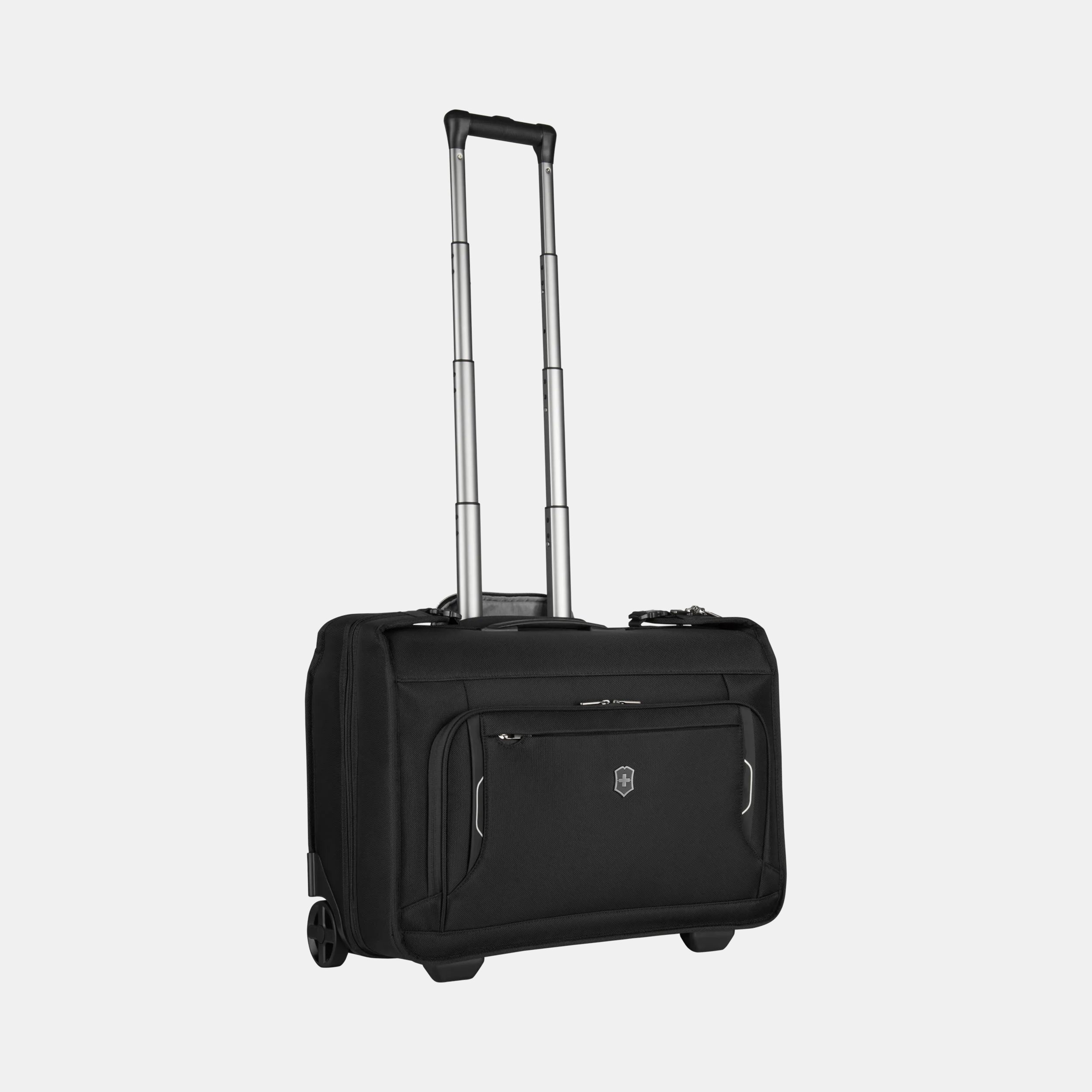 Wheeled carry on with trolley sleeve on sale