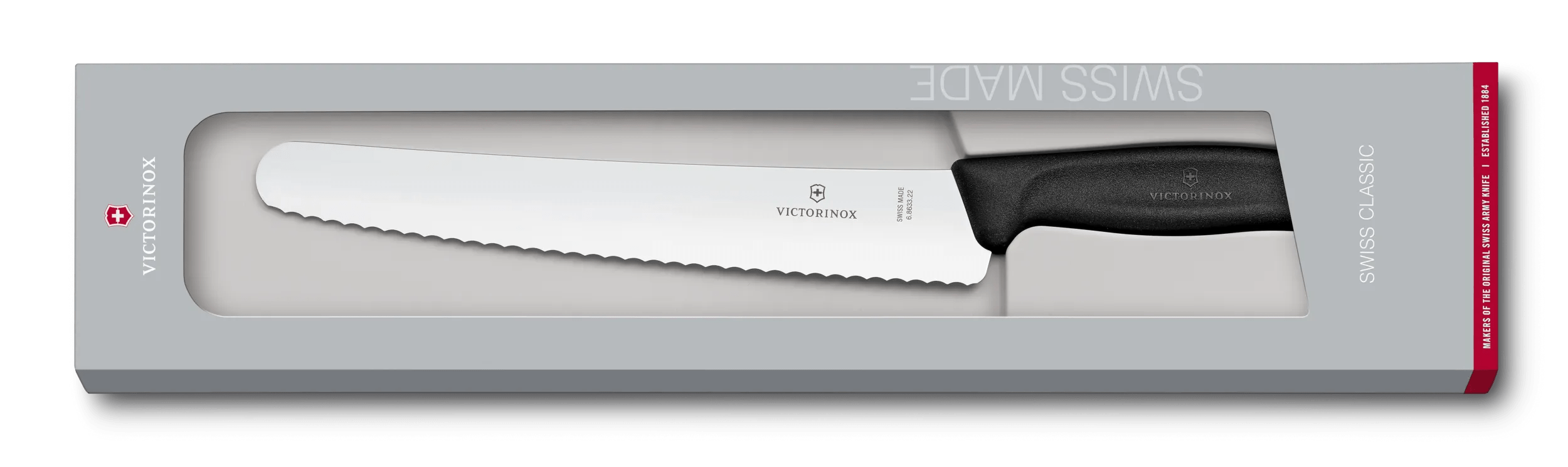 Cuchillo Swiss Classic para pan y pastelería-6.8633.22G