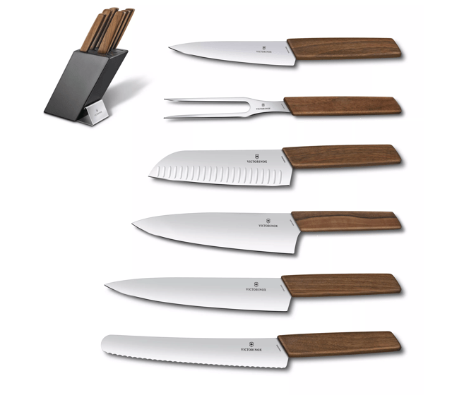 Swiss Modern Knife Block, 6 Pieces-6.7186.6