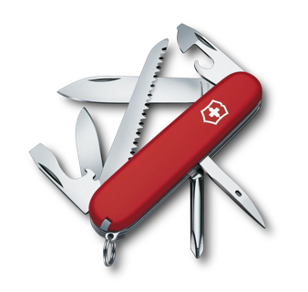 Victorinox Huntsman Swiss Army Knife, 15 Function Red Pocket Knife 