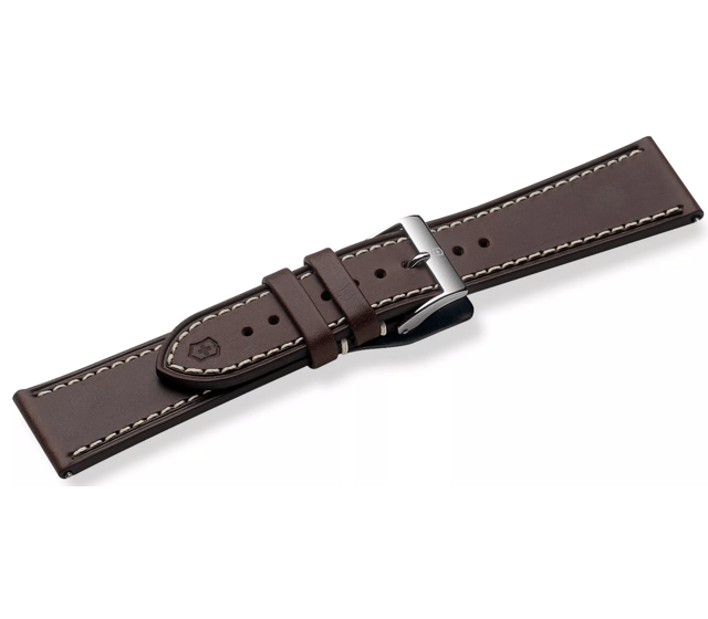 Brown leather strap with buckle-004698