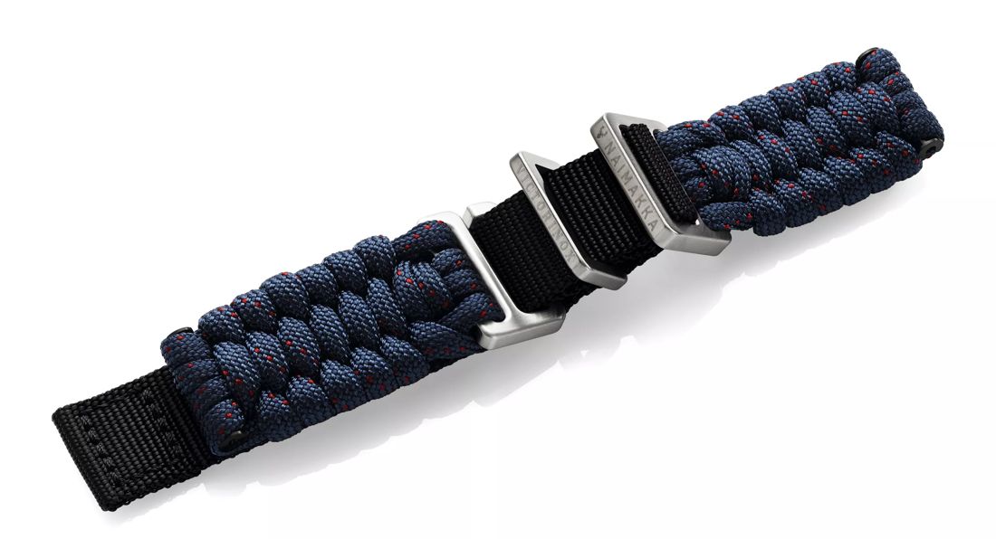 Blue paracord strap with buckle