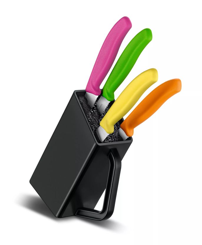 Swiss Classic Steak and Pizza Knife Block, 4 pieces - null