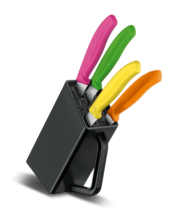 Swiss Classic Steak and Pizza Knife Block, 4 pieces - null