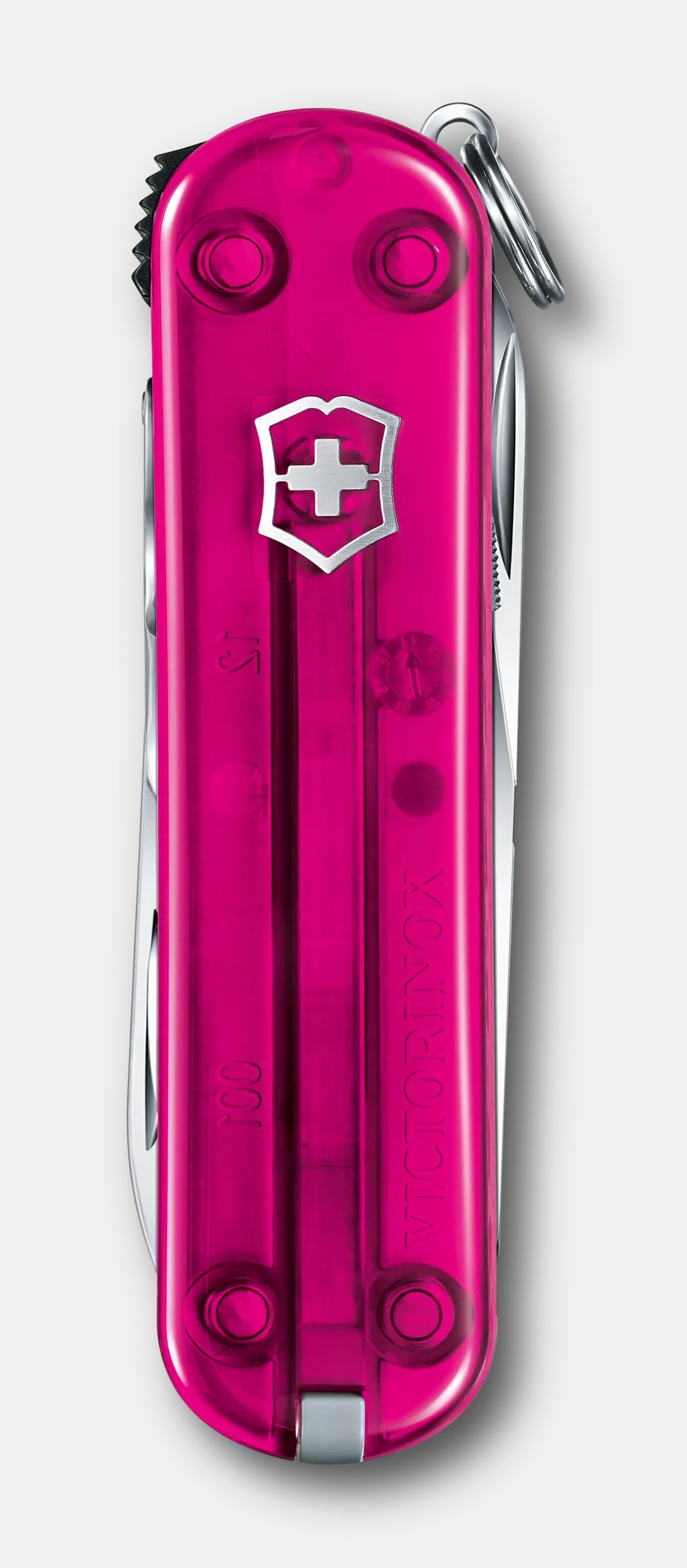 Victorinox Nail Clip 580 in pink transparent 0.6463.T5