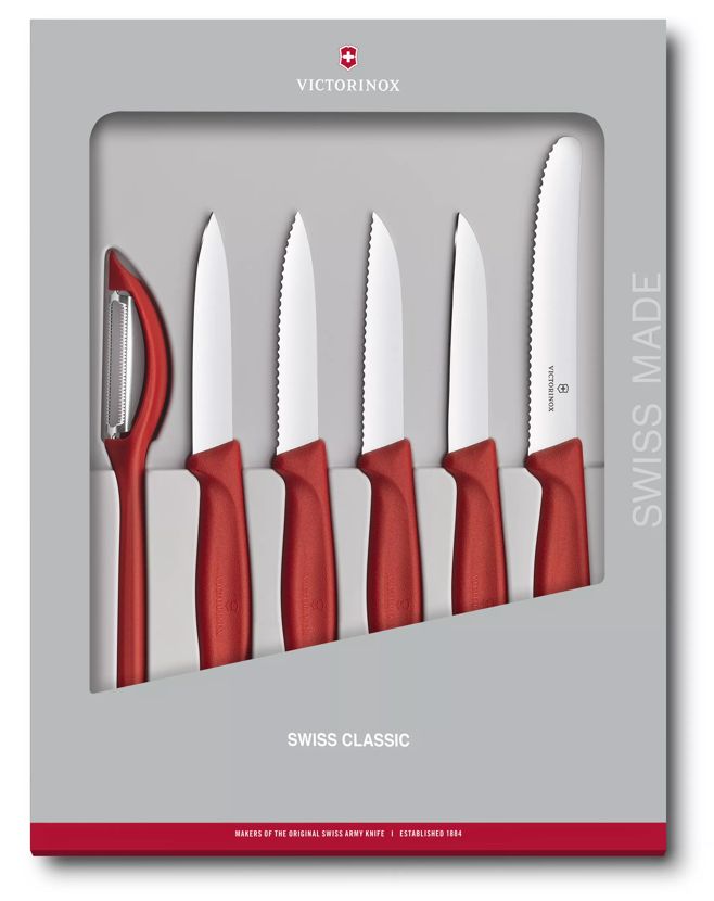 Swiss Classic 削皮刀具組，6件裝-6.7111.6G