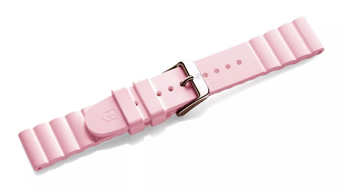 Pink rubber strap with buckle-005715