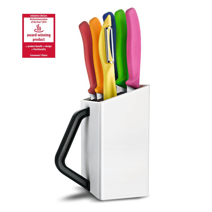 Bloc porte-couteaux Utility Swiss Classic, 6&nbsp;pi&egrave;ces - 6.7127.6L14