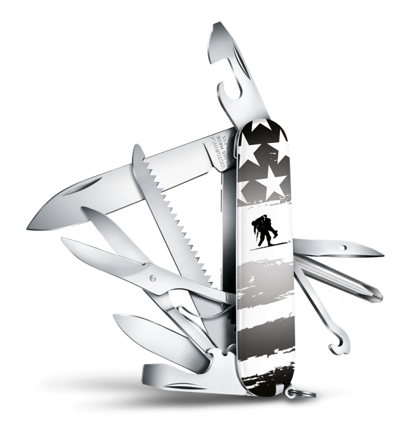 Victorinox Fieldmaster Wounded Warrior Project in white 1.4713.7 X1