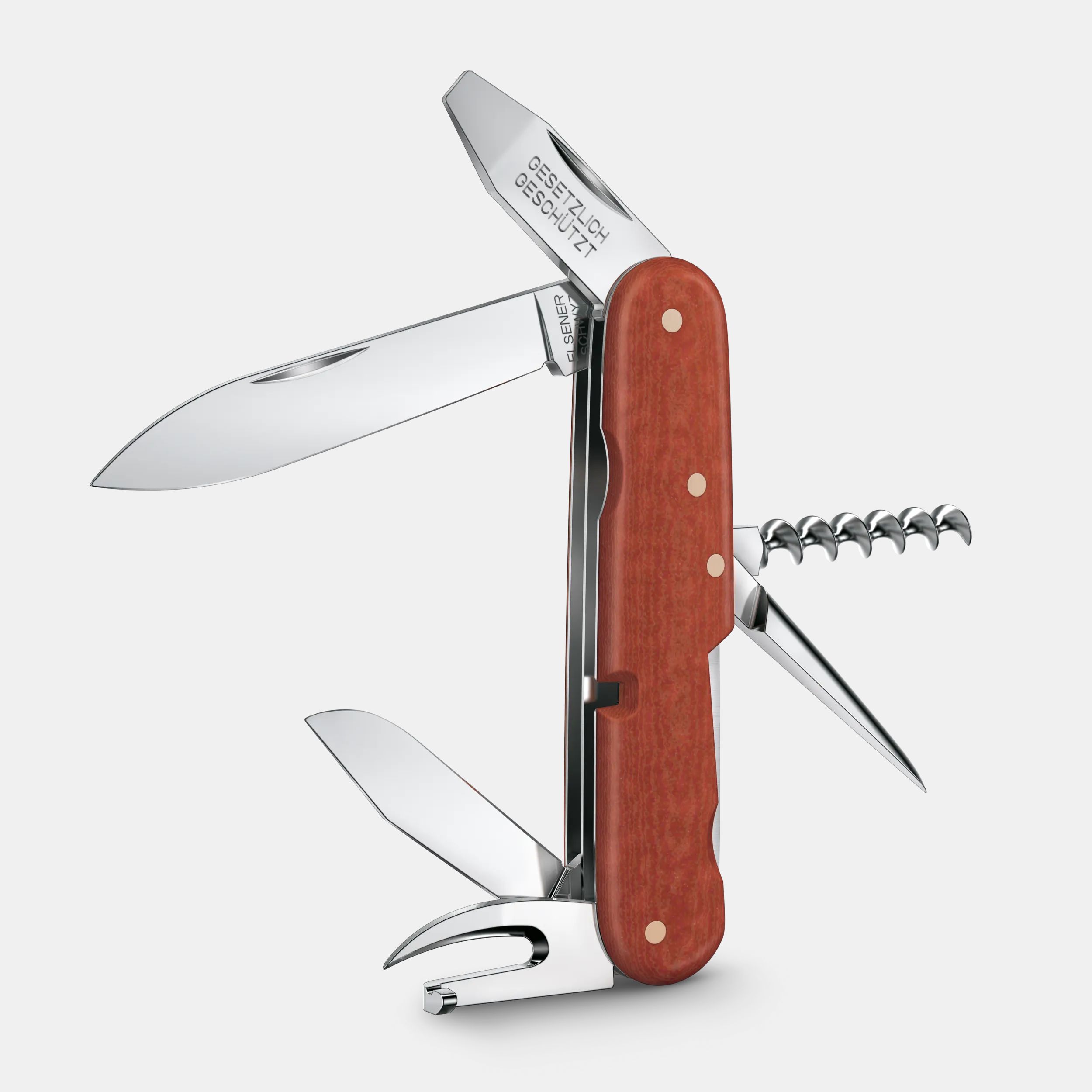 Victorinox 复刻1897 限量版瑞士军刀为红色，硫化纤维- 0.1897.J22