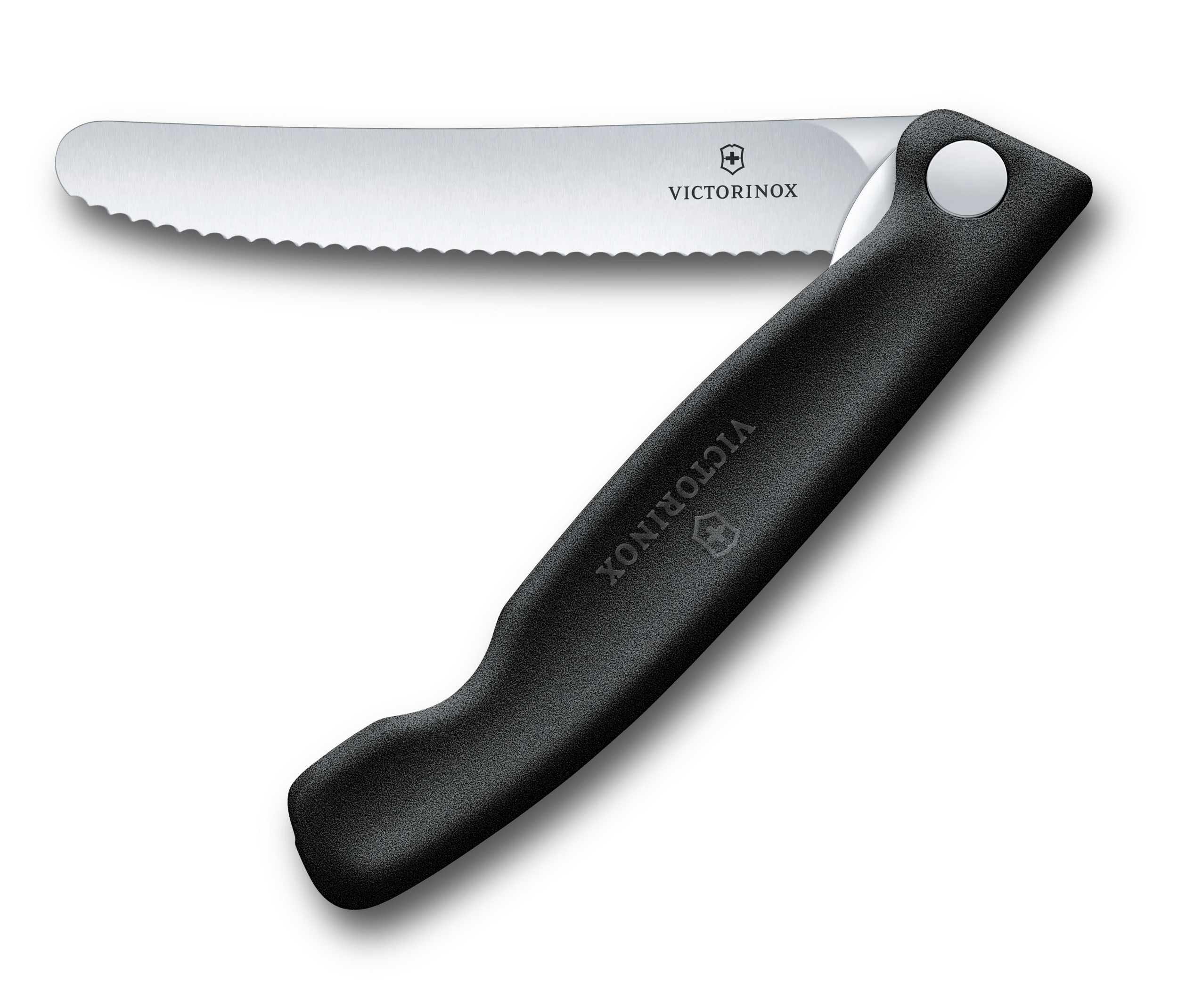  Victorinox Cuchillo para carne forjado, duradero, de acero  inoxidable, hoja de 5 pulgadas, mango sintético negro : Hogar y Cocina