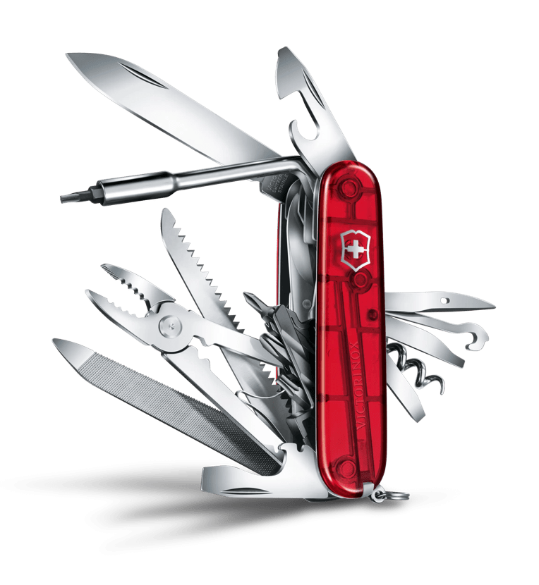 Victorinox Cyber Tool L in red transparent 1.7775.T