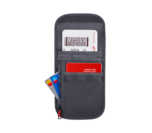 Pochette tour de cou RFID pour documents de voyage-611878