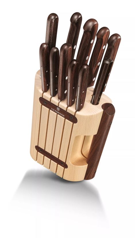 Wood Cutlery Block, 11 pieces - null