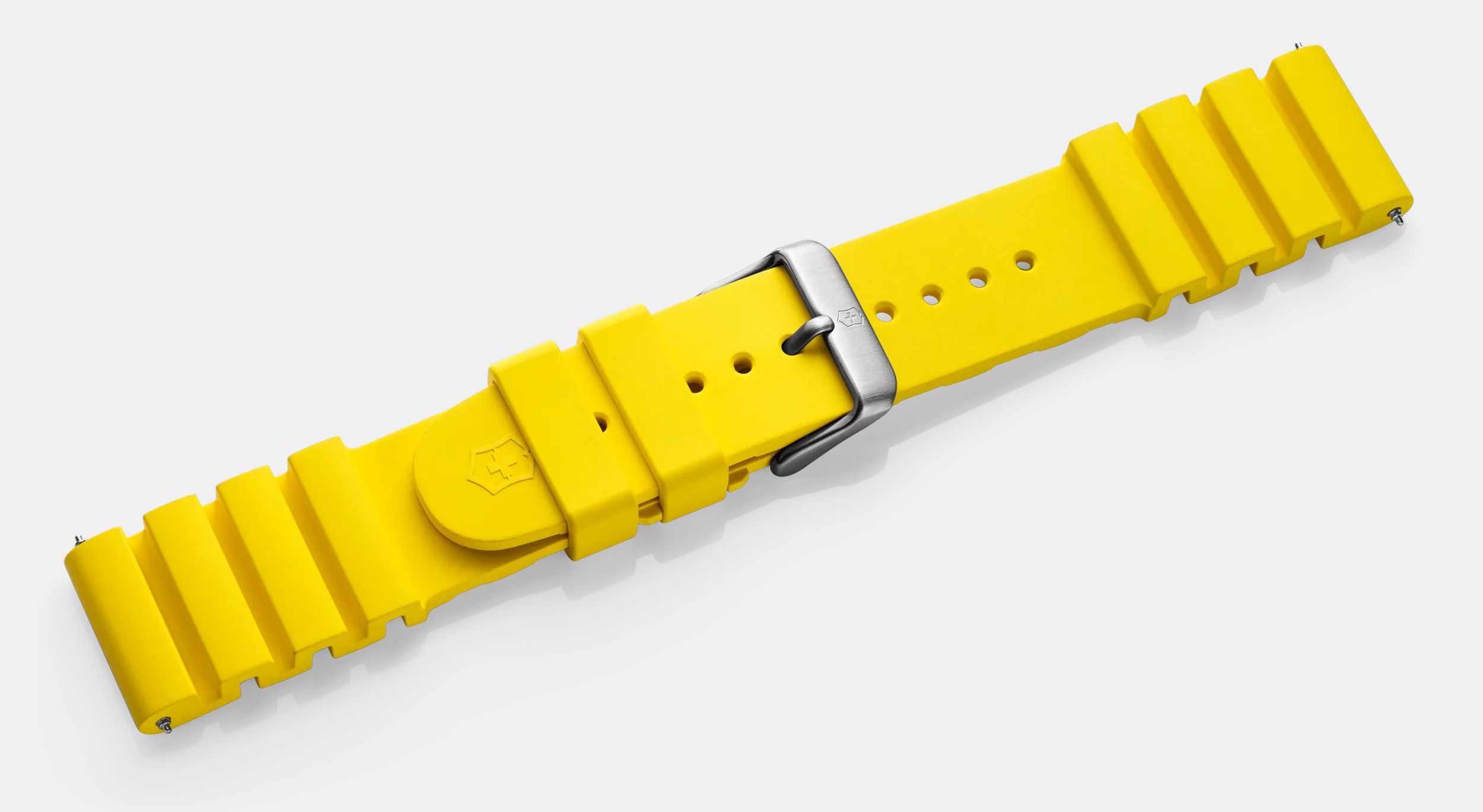 Victorinox Yellow rubber strap with buckle in Yellow rubber strap with buckle 005329