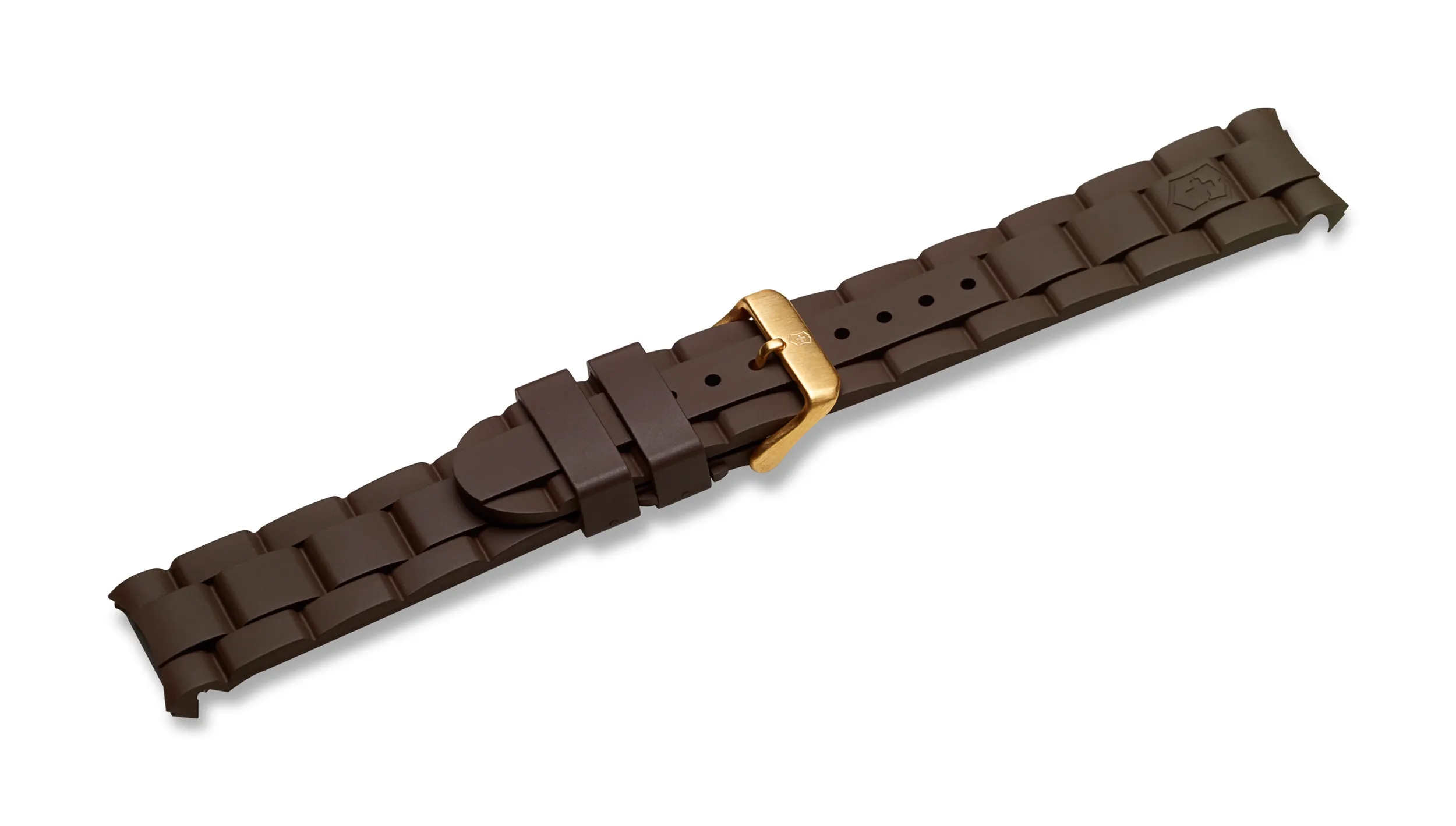Brown rubber strap with buckle - 004804