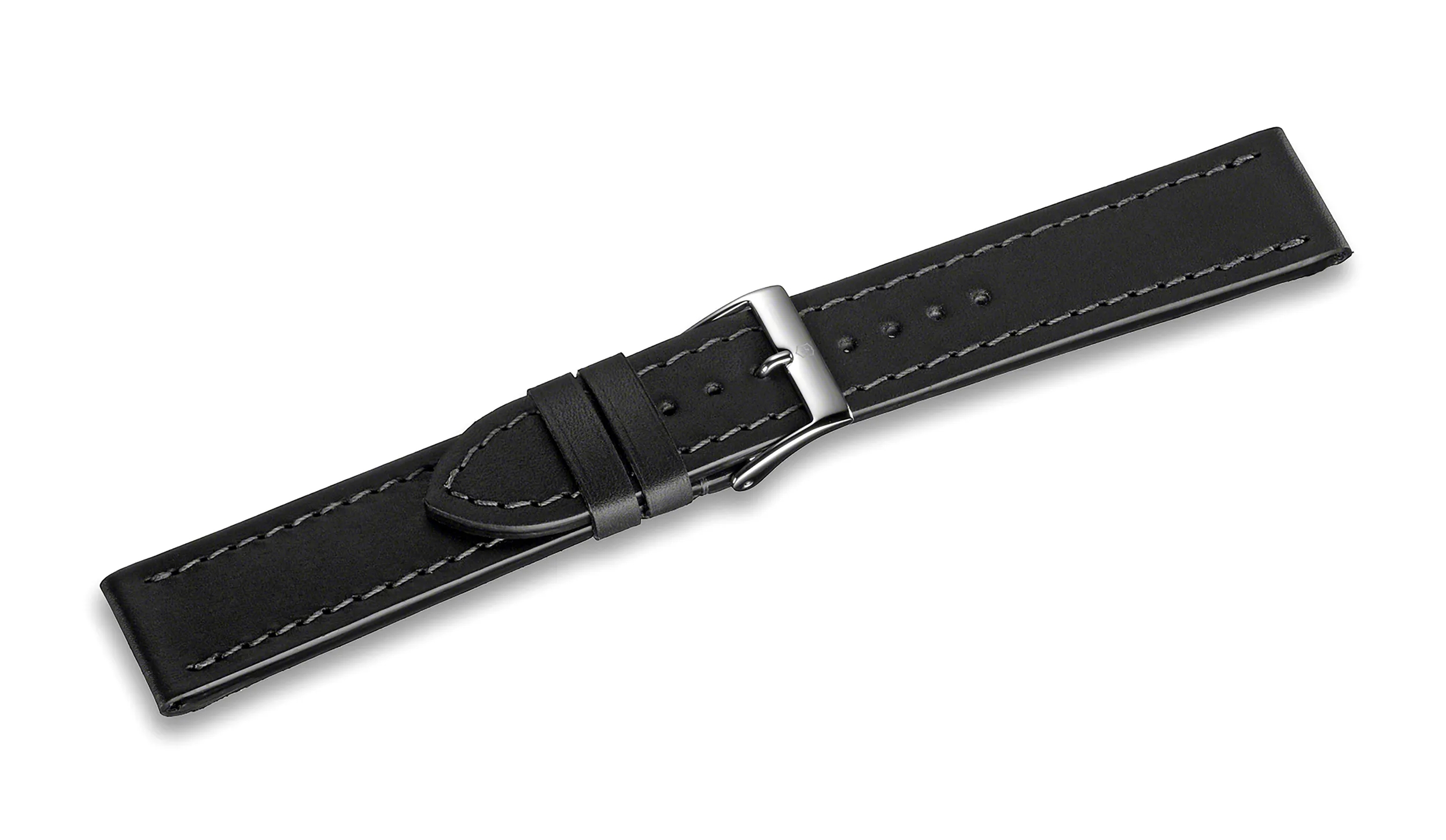 Black leather strap with buckle - 004362