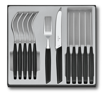 Victorinox swiss classic, set di posate da 24 pezzi, composto da coltelli  da ca